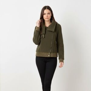 Olive Green Cowl Neck Sweater